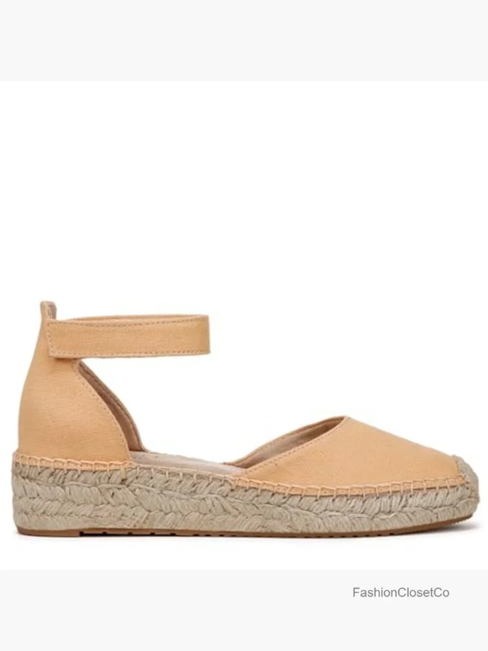 Woven Espadrille Wedge Sandals with Ankle Strap